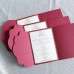 Simple Style Invitation Card Wedding Card Foiling Invitation Wine Red Customized